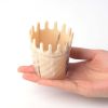 Hair Combs for Neck Head Meridian Natural Horn Comb Round Wide Tooth Hair Brush Massage Brush