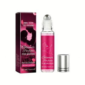Women Pheromone Roll-On Perfume, Long Lasting Rose Scent Portable Mini Glamor Perfume, Natural Elegant Fragrance For Dating & Daily Use, 10ml (Option: 10ML)