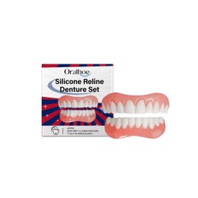 Denture Care Material Oralhoe Kit Comfortable Fit Natural Look Smile Enhancement Enhancer for Daily Oral (Option: Default)