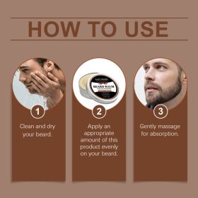Beard Wash Men's Beard Wax Balm Moisturizing Styling Beard Conditioner For Soft Smooth Grooming (Option: Default)