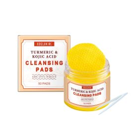 EELHOE Turmeric Exfoliating Cleanser, Repair And Nourish Delicate Face, Gentle And Clean Skin (Option: 50 PADS-140g-2.6*2.6inch)