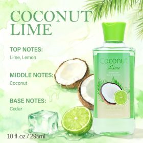 12 Scents,9.98 Oz. Unisex Shower Gel,body Wash. Large Size, Gently Cleanses And Moisturizes, Enriched With Aloe Vera And Vitamin E. Floral, Fruit (Option: Coconut Lime)