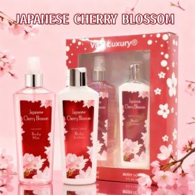 8floz,2-Festival Body Lotion And Spray Set, With A Captivating Cherry Blossom Scent,A Fresh, Sweet, And Elegant Fragrance,The Perfect Holiday Gif (Option: 8floz2Festival)