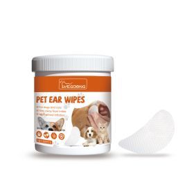 Pet Ear Wipes, 60pcs, Clean Pet Ear Wipes, Health Care Product for Daily Wellness (Option: Default)